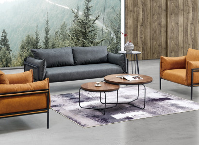 Sofa set Sofa Couch Upholstery Fabric Suite 3+1+1 Complete Set of furniture